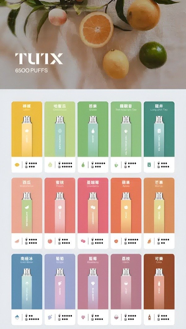 Tutx 6500 Puffs 拋棄式電子煙